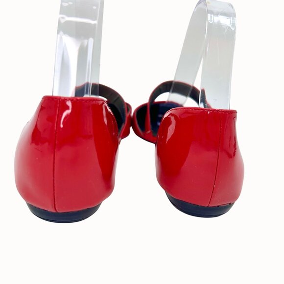 CHERRY RED LIFE STRIDE SIMPLY RED ZALANA FAUX LEATHER/PATENT LEATHER CRISSCROSS - Picture 7 of 13